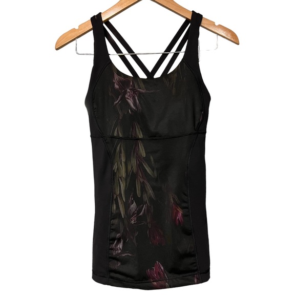 Lululemon 2 energy tank midnight iris multi black top. - Picture 3 of 6